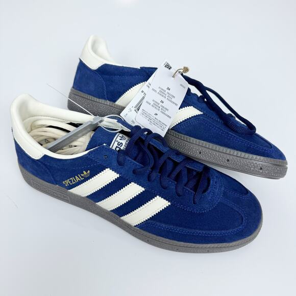 NWT Adidas Handball Spezial Shoes Night Indigo Blue Cream White 8M 9W - Picture 2 of 12